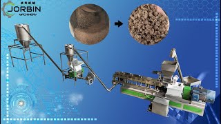 wood substitute makers wpc aggregates processing granulesscrew extruder for WPC wood and plastic [upl. by Limaa]