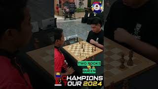 Intense Endgame 2 Rooks VS Queen [upl. by Mcnalley190]