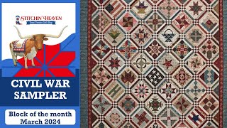 Welcome to Civil War Sampler Block of the Month [upl. by Anairda]