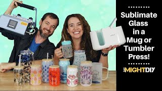 How to Sublimate Glass in the Cricut Mug Press amp PYD Life Tumbler Press [upl. by Grosz]