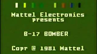 Mattel Intellivision B17 Bomber Title Screen [upl. by Patin]