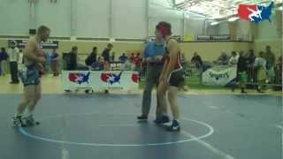 FILA Cadet Nationals 76 kg freestyle Marsteller Pennsylvania def Marshall Florida [upl. by Song]