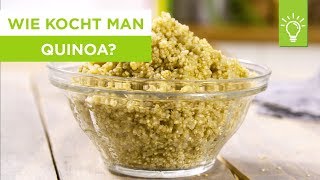 Wie kocht man Quinoa  Quinoa Rezepte  Tipps zum Kochen [upl. by Foushee]