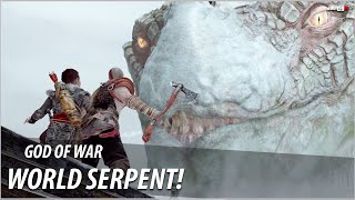 Kratos amp Atreus Meet the World Serpent for the First Time  God of War  What Did He Say [upl. by Celina864]