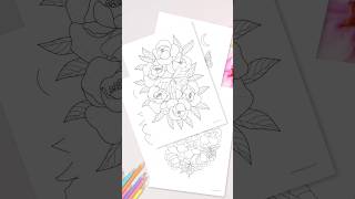 Printable Aesthetic Coloring Pages with Butterflys amp Flowers printablecoloringpages [upl. by Adnahsed]