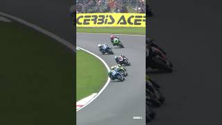 Mahias looks furious after this contact with Manzi at Donington 💥 [upl. by Amhsirak]