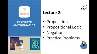 Lecture 2  Discrete Mathematics Proposition Propositional Logic and Negation in Hindi Urdu [upl. by Bail]