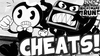 WHAT HAPPENS WHEN YOU ENABLE ALL CHEATS  Bendy In Nightmare Run Pre Alpha Gameplay No Commentary [upl. by Nonaihr]