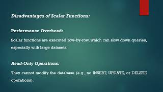 Scalar Function [upl. by Ecirtram]