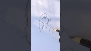 Draw this girly sketch with me and listen 🎧 short shorts artistoftiktok [upl. by Otxis]