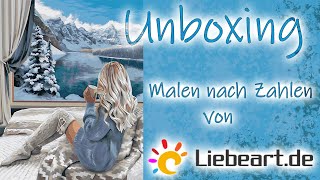 Unboxing  Malen nach Zahlen von Liebeartde  Wunderschöne Bilder und Leinwände [upl. by Jamel]