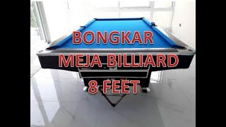 cara bongkar meja billiard 8 feetmeja billya 8 speedbermain billyar [upl. by Jamal]