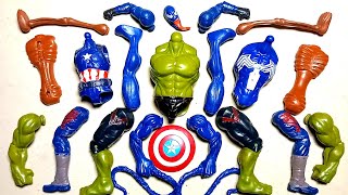 AVENGERS TOYS ASSEMBLE MARVELS  HULK SMASH SIREN HEAD CAPTAIN AMERICA VENOM CARNAGE SUPERHERO [upl. by Millur905]