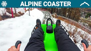 Bardonecchia Alpine Coaster Snow No Brakes [upl. by Trudy]