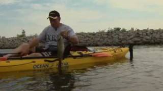 Canadian Sportfishing Kayaking for Smallmouth Bass Lake Erie Buffalo Csf 23 04 01 [upl. by Nelleus]