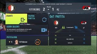 FIFA 22 Modalità Carriera 6 giornata della Eredivise Feyenoord AZ [upl. by Georgeanna]