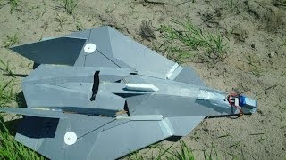 FA37 RC Talon prototype  test flight 01 CoG and trimming [upl. by Materi]