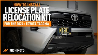 How To Install A License Plate Relocation Kit  2024 Toyota Tacoma [upl. by Nitin]