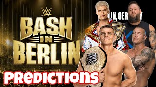 My Official Predictions for WWE Bash in Berlin [upl. by Brant343]