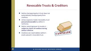 Trusts and Creditor Protection Revocable vs Irrevocable Trusts Explained [upl. by Yrekcaz322]