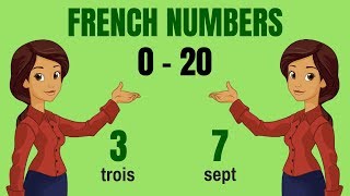 French Numbers 0  20  Counting French 1  20 with Pronunciation  How to Speak Numbers in French [upl. by Norita]