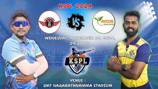 KSPL  2024  VIJAYAPURA VEERAS VS AYCOS DHARWAD  MATCH  35 [upl. by Atnahsal]