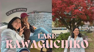 Life in Japan  trip to lake kawaguchiko 🗻🍁 ropeway swan boat momiji kairo ep 10 [upl. by Attirb]