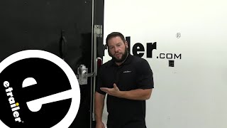 etrailer  Feature Review Blaylock Door Lock for Enclosed Trailers [upl. by Aserehtairam]