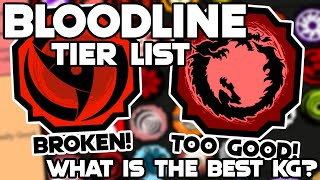 The TRUE BEST Bloodline Tier List In Shindo Life  The BEST Bloodline Tier List In Shindo [upl. by Sikleb]