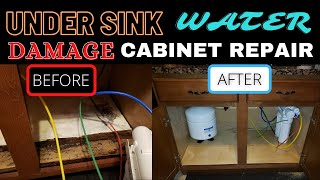 HOW TO REPAIR WATER DAMAGED CABINET [upl. by Haag]