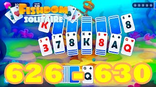 Fishdom Solitaire 626  630 HD Walkthrough  gameplay  android IOS  627  628  629  GameGo Game [upl. by Jackquelin]