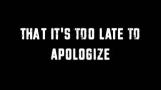 Justin Timberlake apologize lyrics [upl. by Adala]