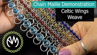 Chain Maille Weave Tutorial  Celtic Wings Redo [upl. by Eimirej]