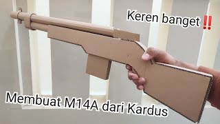 Cara Membuat Senjata Senapan M14A dari Kardus  Senapan dari Kardus [upl. by Naivad]