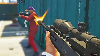 Call Of Duty In GTA Quickscope Battle GTA 5 Funny Moments [upl. by Lorrie]