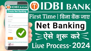 idbi bank net banking registration 2024  idbi internet banking  how to register idbi net banking [upl. by Xylina959]