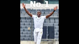 Kagiso Rabada No 1 Test Bowler cricketkagisorabadasouthafricayoutubeshortsviral [upl. by Adnir]