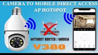 v380 pro wifi camera setup  bulb holder camera settings  wifi panorama camera setup  Bangla [upl. by Htedirem390]