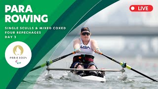 Para Rowing  Single Sculls amp Mixed Coxed Four Repechages  Day 3 [upl. by Faydra]