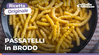 PASSATELLI in BRODO – La ricetta originale per prepararli a casa come foste in Emilia Romagna 💛😋🥄 [upl. by Evreh]