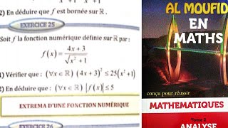 fonctions numériquesexercice 25 page 56 almoufid en mathématiques 1bac sm et s ex [upl. by Mannos125]