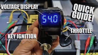 How to Install KEY IGNITION SWITCH with Throttle on a Brushless Controller [upl. by Renzo652]