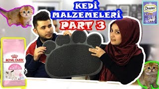 DETAYLI KEDİ MALZEMELERİ Vitaminler  Kuru mama Yaş Mama Tarak  Tuvalet  Part 3 [upl. by Piers]