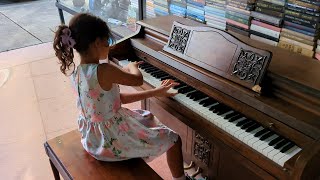 10 year old Abby Gomez amazing amp breathtaking public piano performance of 4 beautiful songs [upl. by Arba]