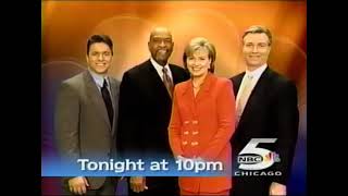 WMAQ NBC 5 News at 10 quotWarner Allison Mike and Brantquot Promo ID 2000 [upl. by Anerec]