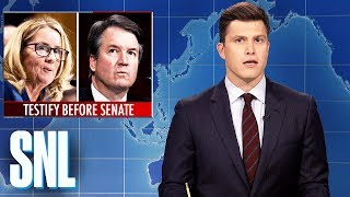 Weekend Update Brett Kavanaugh and Dr Ford Testify  SNL [upl. by Htehpaj]