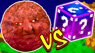 BOLA de CARNE VS LUCKY BLOCK INFINITO MINECRAFT LUCKY BLOCK CHALLENGE MEATBALL [upl. by Latsyek]