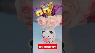 😱😱 Cute DIY Flower Pot  Art Tutorial  diy trending craft art flowers flowerpot [upl. by Geraud712]