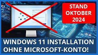 Windows 11 Zwangsregistrierung umgehen  Lokalen Benutzer einrichten Stand Oktober 2024 [upl. by Arayk339]