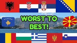 Ranking Balkan Capital Cities from WORST to BEST [upl. by Scheld]